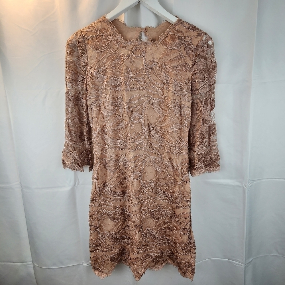 EMILIO Pucci lace nude dress size M(by measurements) in EUC